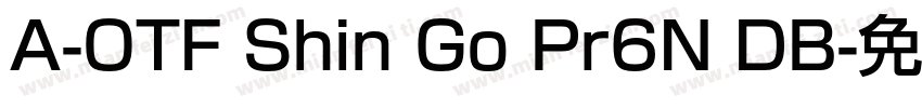 A-OTF Shin Go Pr6N DB字体转换